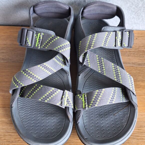 Kuru Current Waterproof Hiking Men\'s Sandals Us 12 M Gray Yellow Nylon Straps 46 main image 6